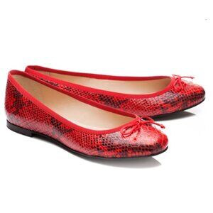 Lola French Sole Red Snake Leather Women's flats Size 38